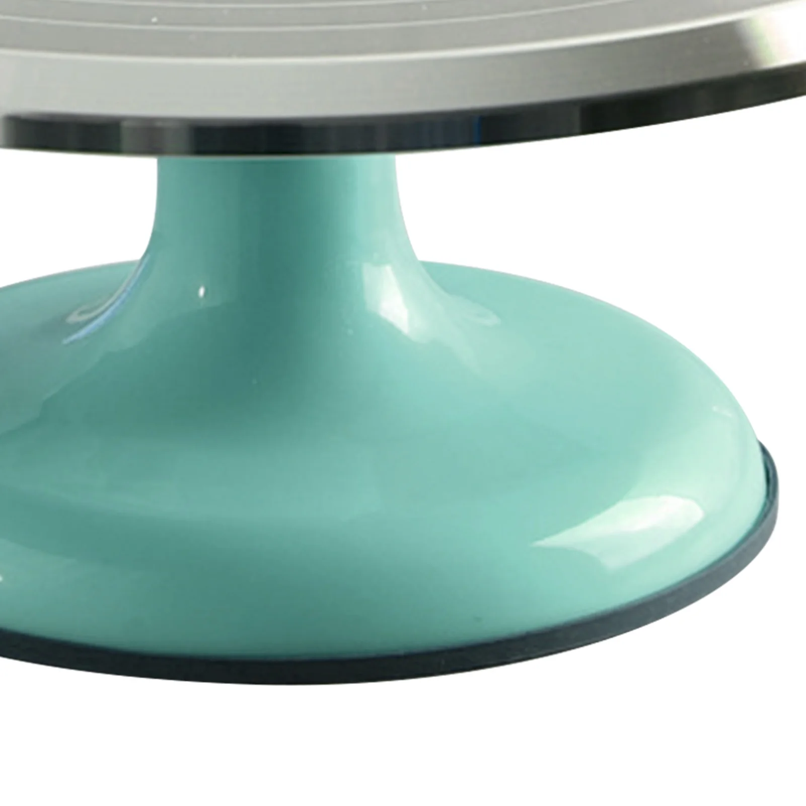 10 Inch Revolving Cake Stand Stable Aluminum Alloy Cake Turntable Rounded Edges for Home Decorating Supplies