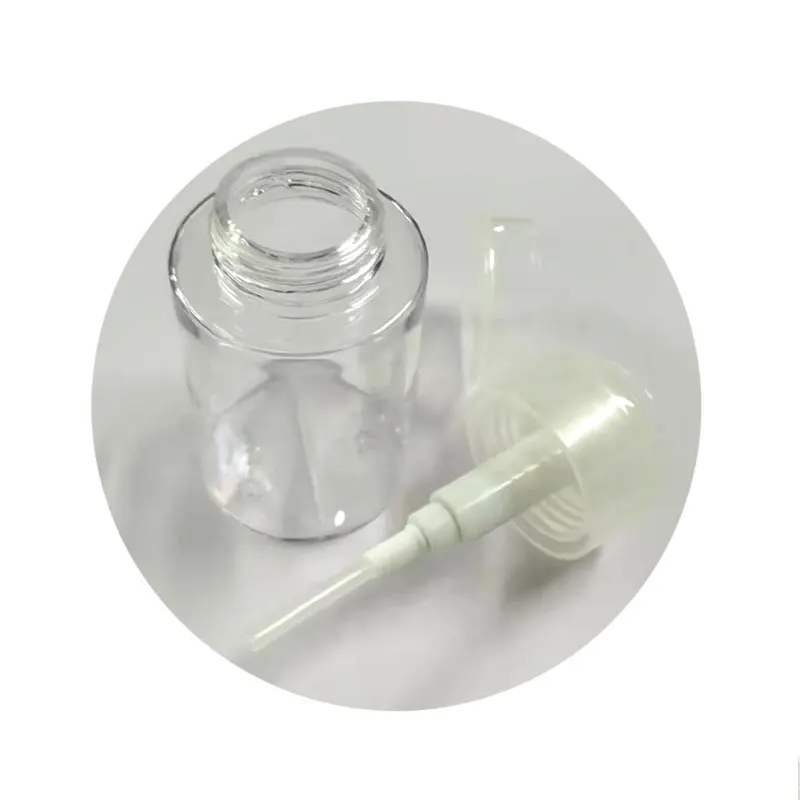 Refillable Bottles Push-type Bottling Push Down Empty Pump Dispenser Bottle for Nail Polish and Makeup Remover Bottle Packaging 4