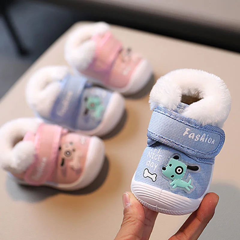 BabyWinterShoesInfantFirstWalkersShoesWarmFurBoysShoesPlus