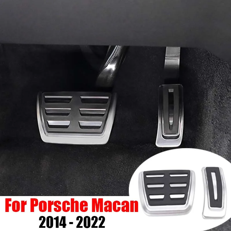 

Car Pedals Gas Fuel Brake Non-slip Pedal Decoration Pad For Porsche Macan 2014~2022 Car Accessories