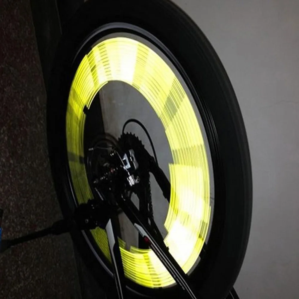 12Pcs Bike Wheel Spoke Reflective Clip Cycling Safety Warning Strip Tube Road Mountain MTB Wheel Spoke Light Bicycle Accessories bike accessories