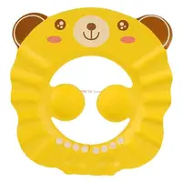 28TD Babies Shower Bath Cap Hair Washing Hat Soft Adjustable for Toddler Kid Children