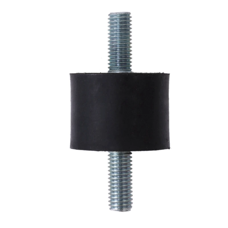 8 Pieces M10 Rubber Shock Absorber Double External Thread Rubber Anti-Vibration Vibration Isolator Durable