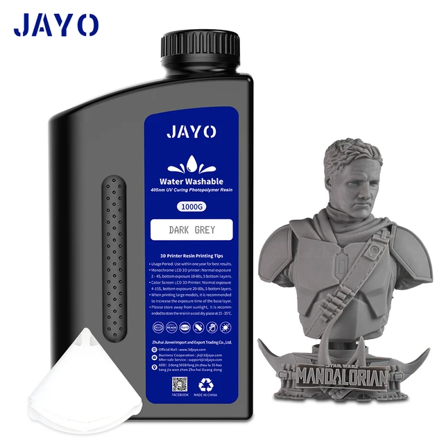 Resina Per Stampanti 3D JAYO 1KG – UV 405nm, Alta Precisione, Basso Restringimento