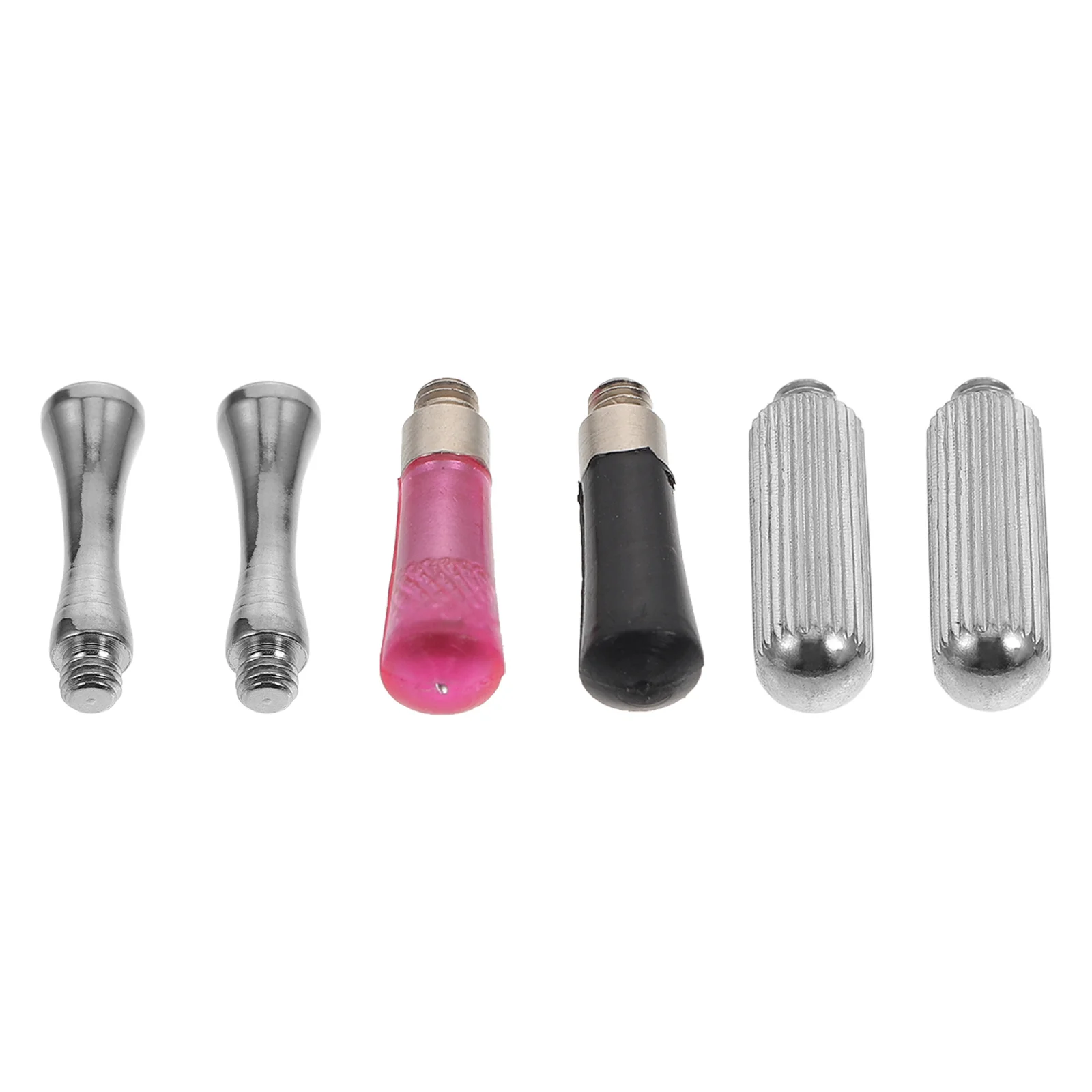 

6pcs Scissors Finger Rests Pet Salon Shear Tails Nails Scissor Parts (Silver)