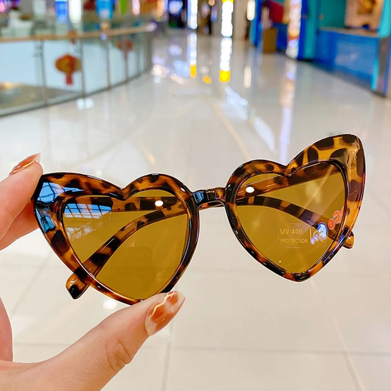 2023 New Kids Cartoon Heart Suower Sunglasses Girls Boy Children Outdoor Round UV400 Sun Glasses Fashion Kids Sunglasses_voghion.com