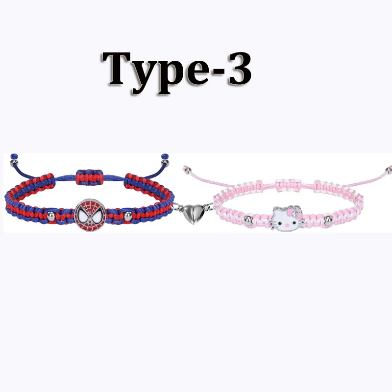 Spider Matching Bracelets For Couples Best Friend Bff Friendship Bracelet For Women Girls Cord String Rope Braided Bracelet