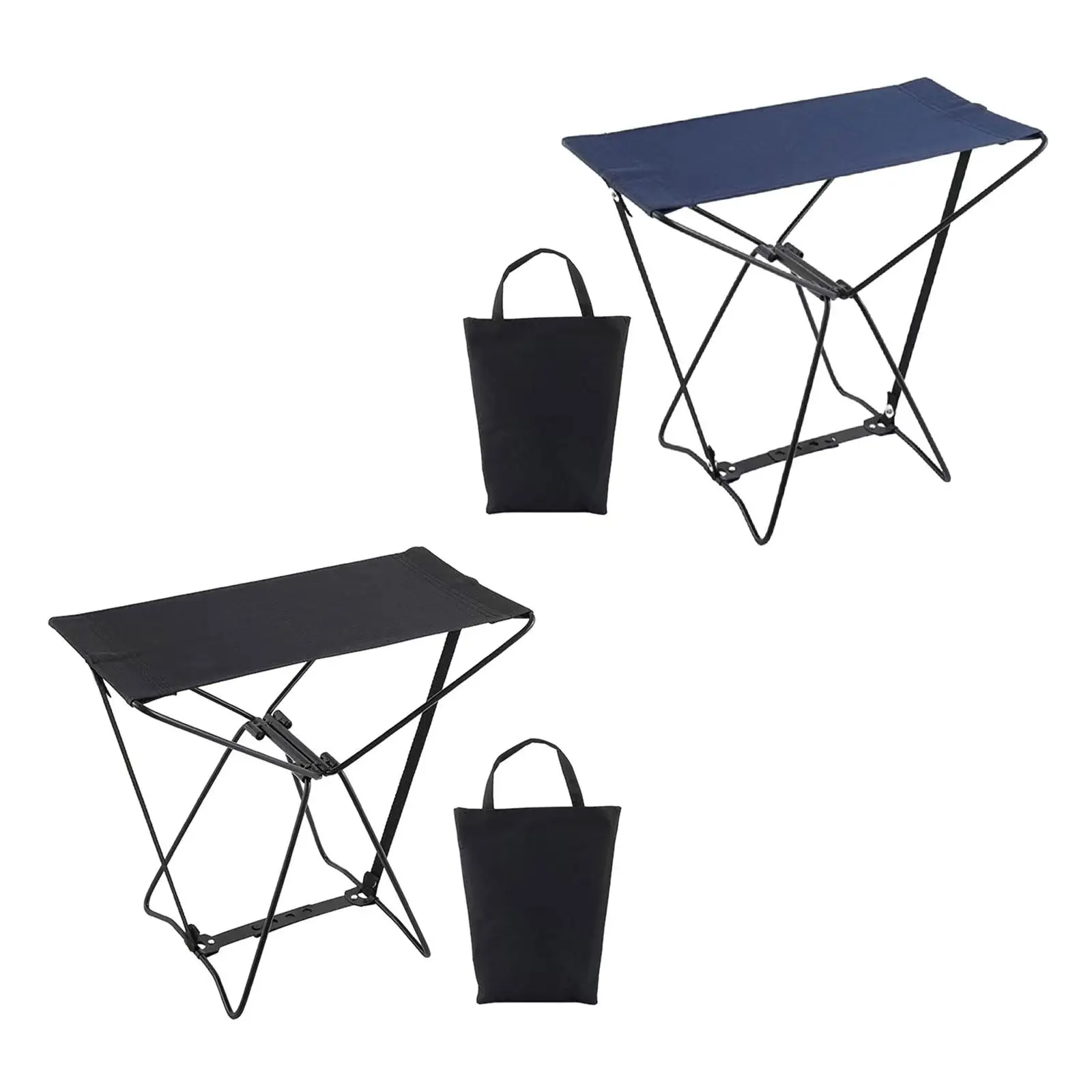 Folding Stool Camping Chair Collapsible Stool for Hiking Backyard Garden