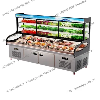 Three temperature, three control and six steps display cabinet Commercial ordering cabinet Refrigerated fresh-keeping cabinet