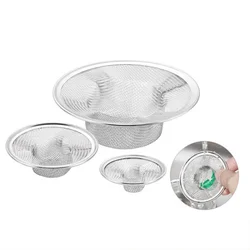Stainless Steel Bathroom Drain Filter Net Hair Catchers Sink Drain Strainer Shower Sewer Anti-clogging Stoppers for Kitchen Tool