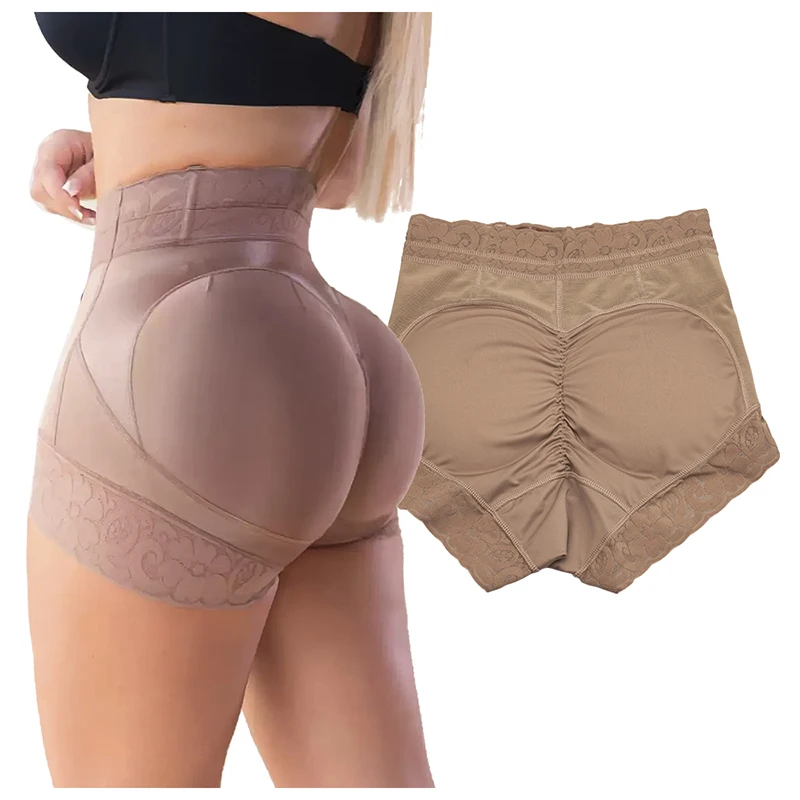 Alt: "Women's Seamless Butt Padded Shapewear Panties from Acuvick"