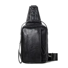 

Black Chest Bag Men Leather Crossbody Shoulder Bag Multifunct Waist Pack for Men Luxury Designer Messenger Bag Belt Pouch Male