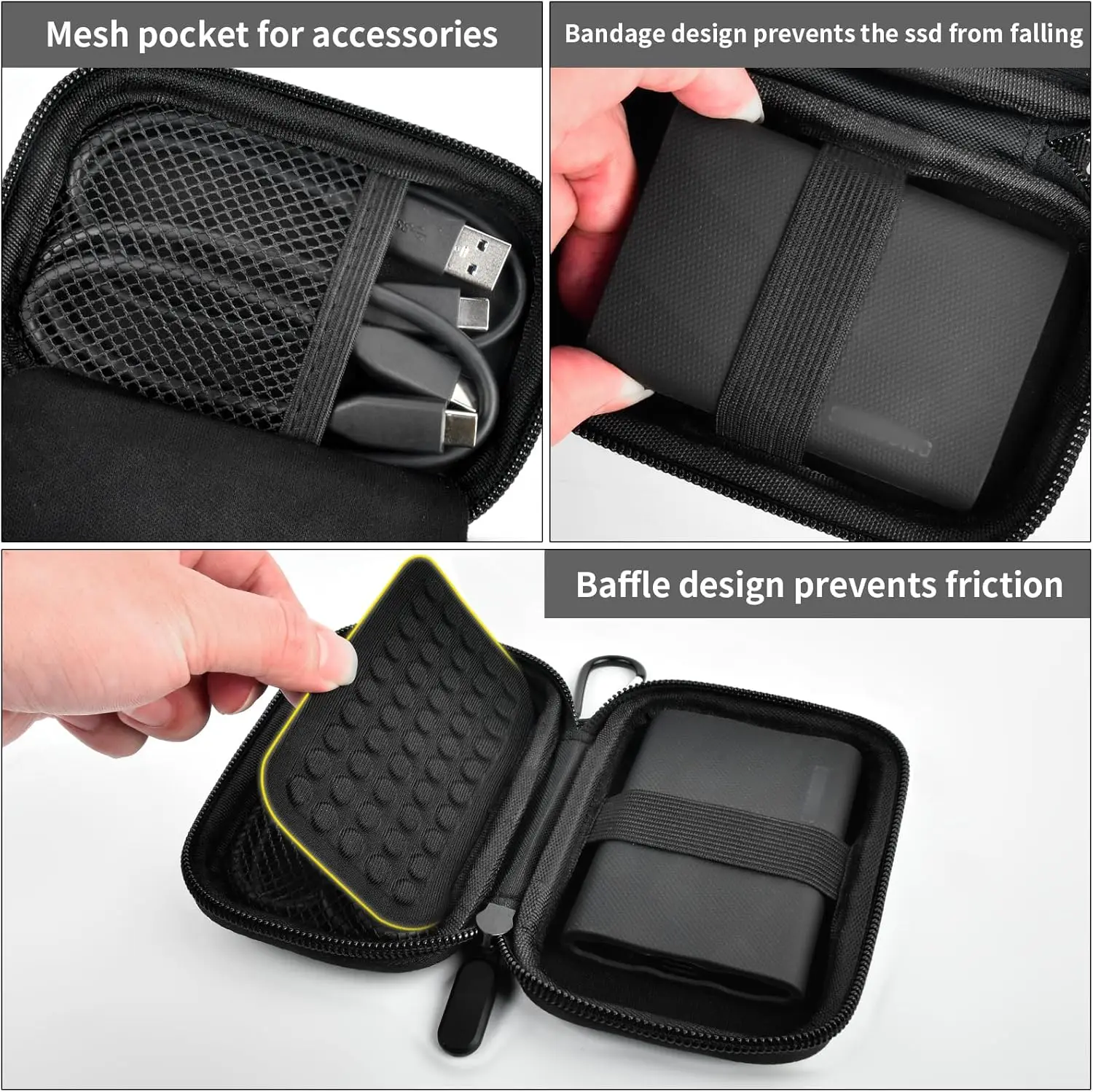 Case for Samsung T9/ T7/ T7 Shield Portable SSD 1TB 2TB 4TB ssd storage case