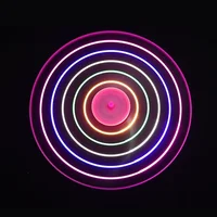 Kids Luminous Flying Disc Propeller Toys LED Lighting Pull String Flying UFO Toy Spinning Top Outdoor Game Sports Toy Gift 3