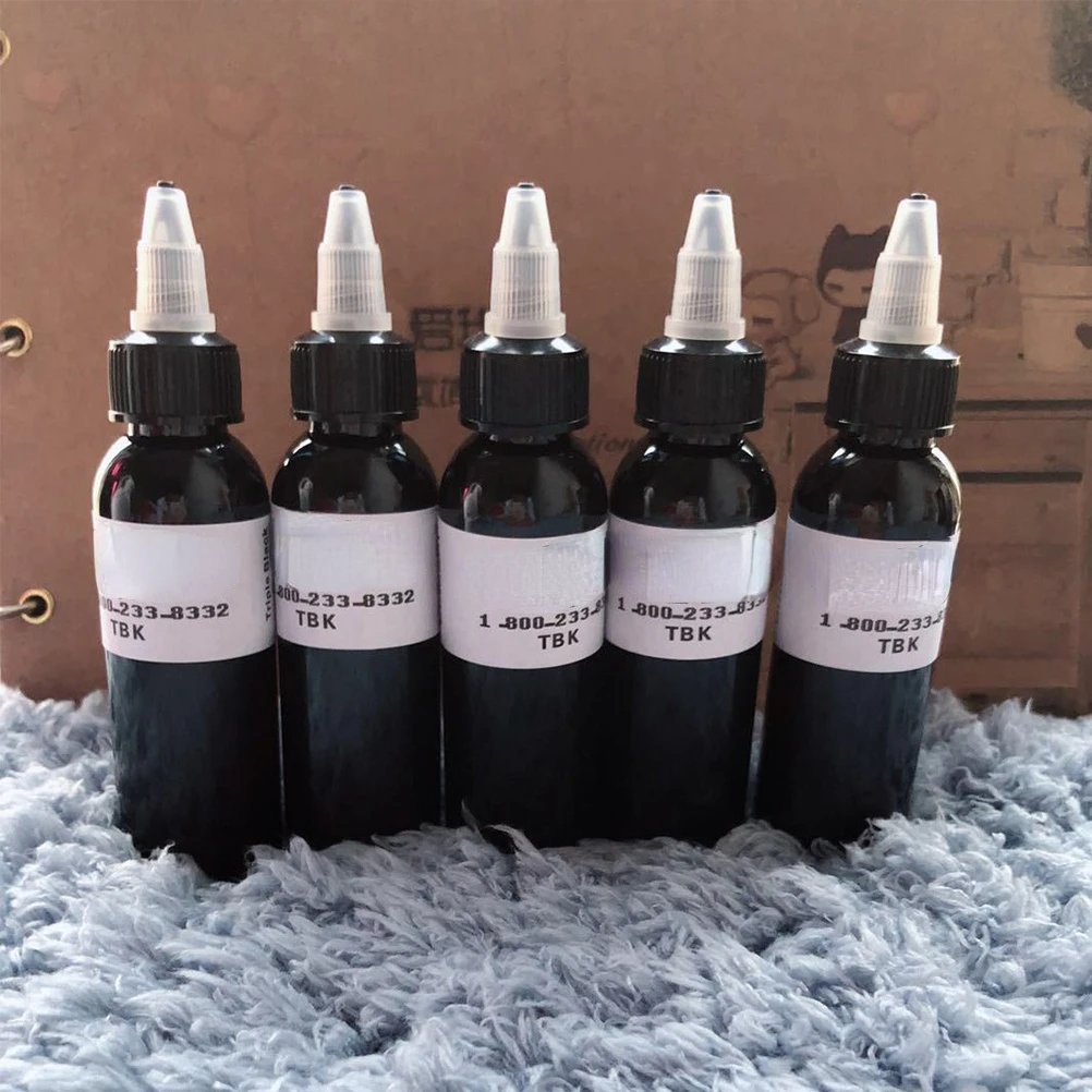 Tattoo Ink Tattoo Ink Pigment 30ml/60ml/90ml/120ml Black Tattoo Ink Pigment Professional DIY Tattoo Pigment Practice Ink Body Art