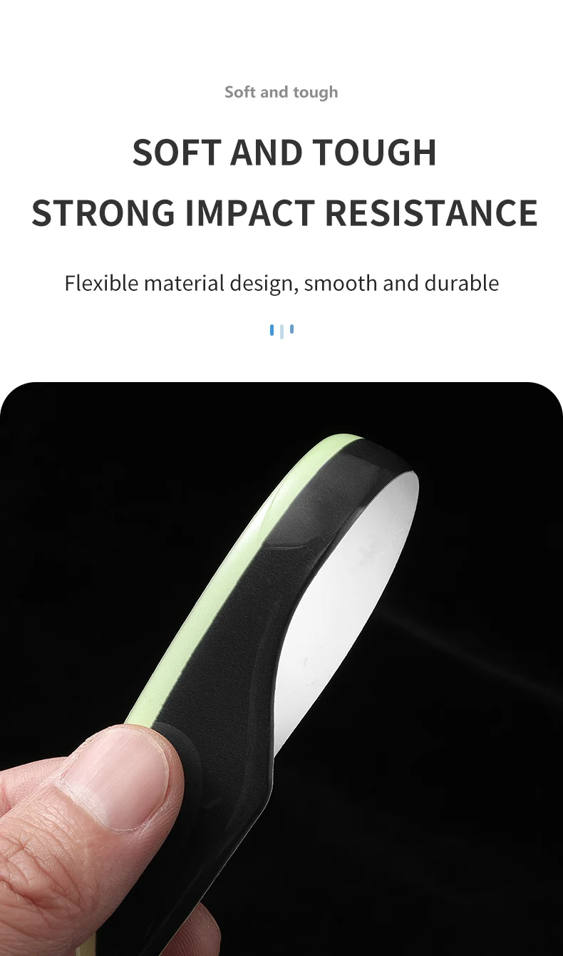 4pcs car door handle sticker For tesla model 3/model y 2021-2024 2025 Luminous d