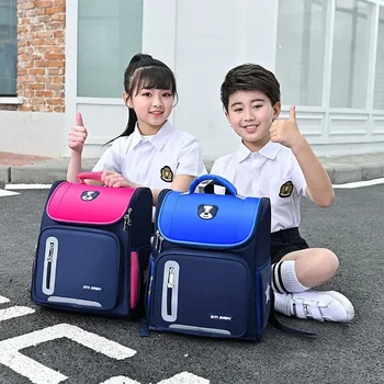 2023 Teenager School Bags Unisex Cute Bear Pattern Satchel For Primary Students 3 Size 5 Colors High Quality Backpack 1