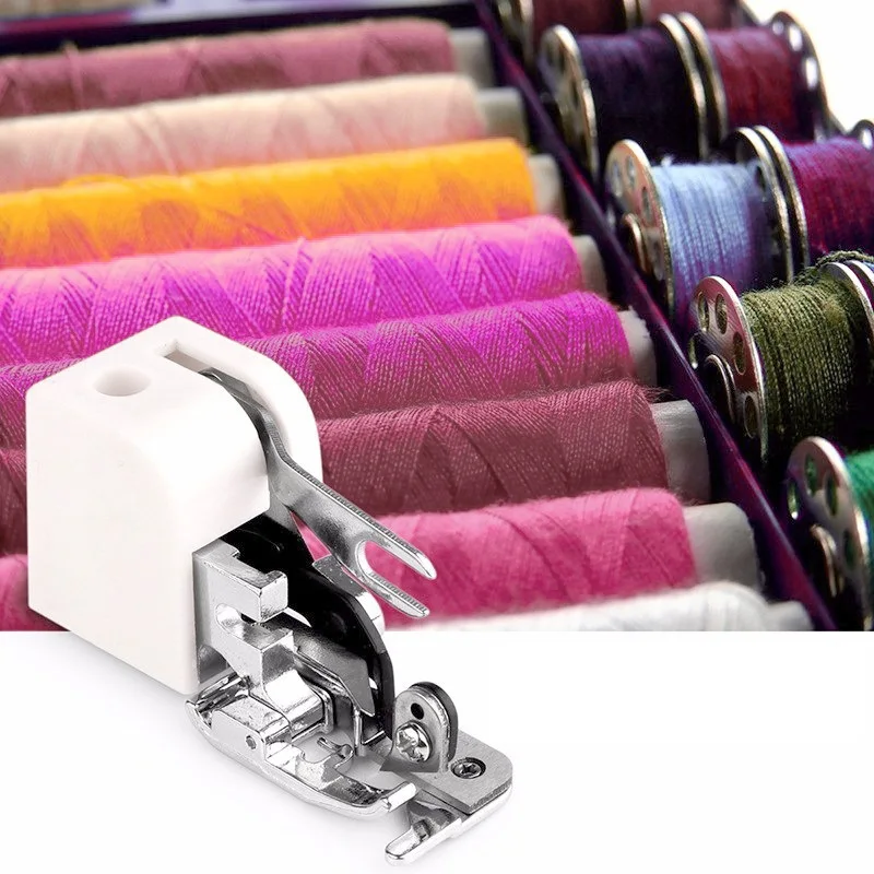 SewingMachinePresserFootwithSideCutterCompatiblewithBrotherSingerOverlockSergerHighPrecisionforQuiltingHemming-AliExpress