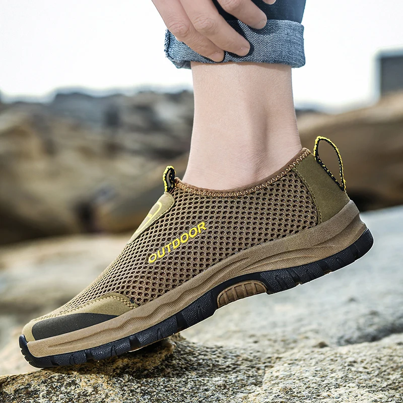 Men Casual Shoes Summer Outdoor Water Sneakers Trainers Non-slip Climbing Hiking Breathable