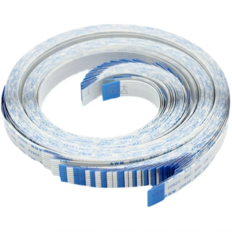 Flat Flexible Cable 10Pcs Flat Flexible Cable FFC FPC LCD AWM 20624 80C 60V VW-1 FFC-0.5MM 1.0MM 16/20/22/24/26/28/30/32/36/34/40/45/50/54/60 Pin