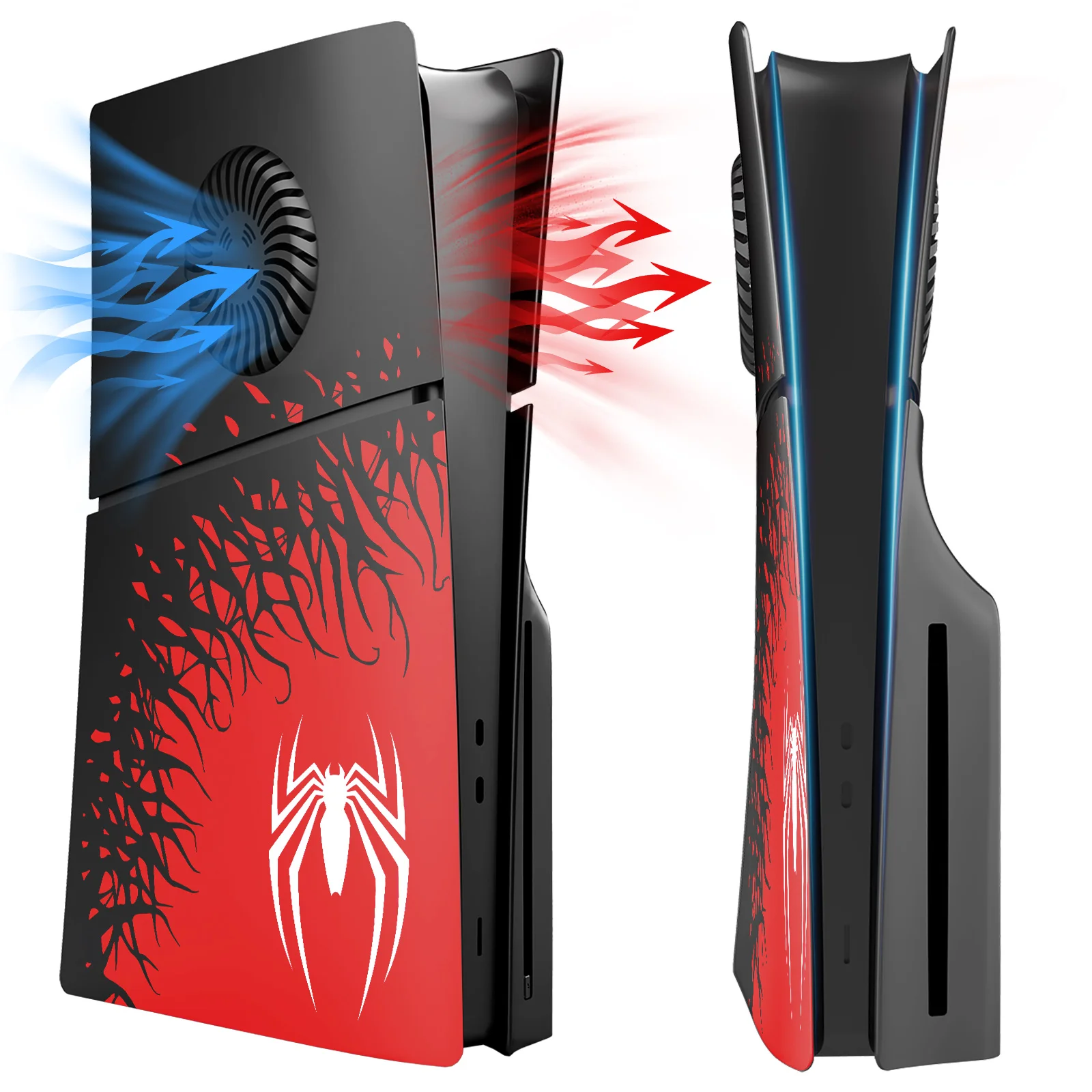 Nuove Piastre Di Copertura Della Console Sottili Separate Personalizzate Shell Skin Accessori Per Ps5 Playstation 5 Slim Disc Edition Con Prese D'Aria