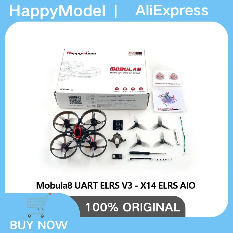 โดรนแข่ง FPV ขนาด 85mm 2S พร้อม ESC และ VTX