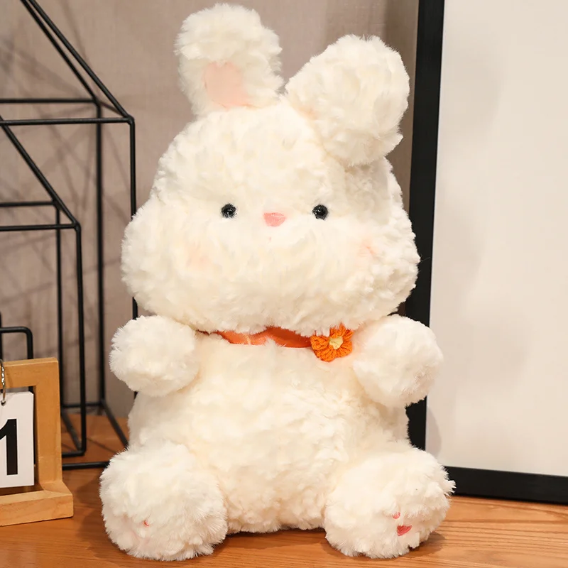 thumbnail image 1 of Conejo de peluche de orejas largas Kawaii, conejo de leche esponjoso, animales de peluche suaves, lindo conejito de dibujos animados, muñecas de acompañamiento para niñas, regalos para niños, 1 of 5