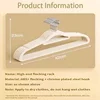 10Pcs Flocked Hanger Home Non-slip Velvet Hangers Elegant Coat Clothes Hanger Strong Durable Racks Hanger 6