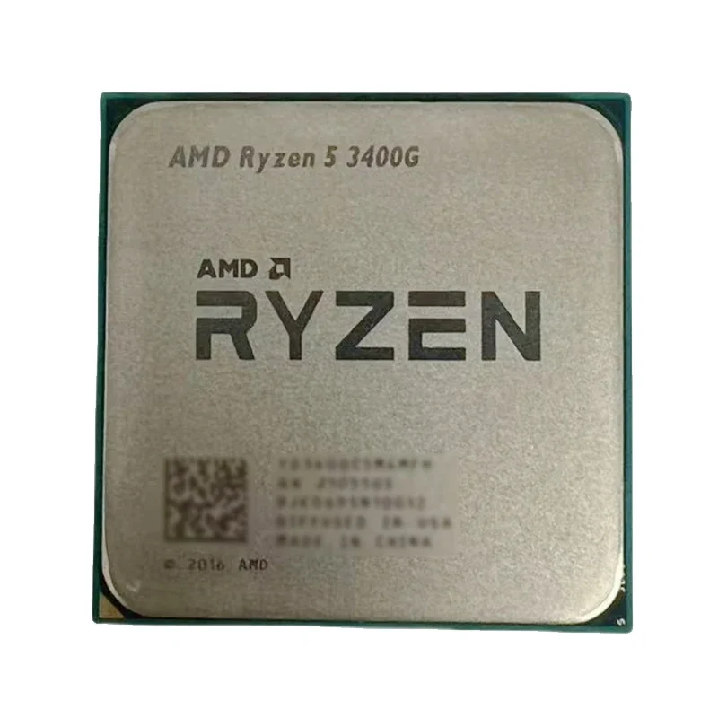 AMD 라이젠 5 3400G R5 3400G 12MB 캐시 65W 저전력 APU 3.7GHz 8스레드 YD3400C5M4MFH AM4 루즈 피스 데스크탑 프로세서