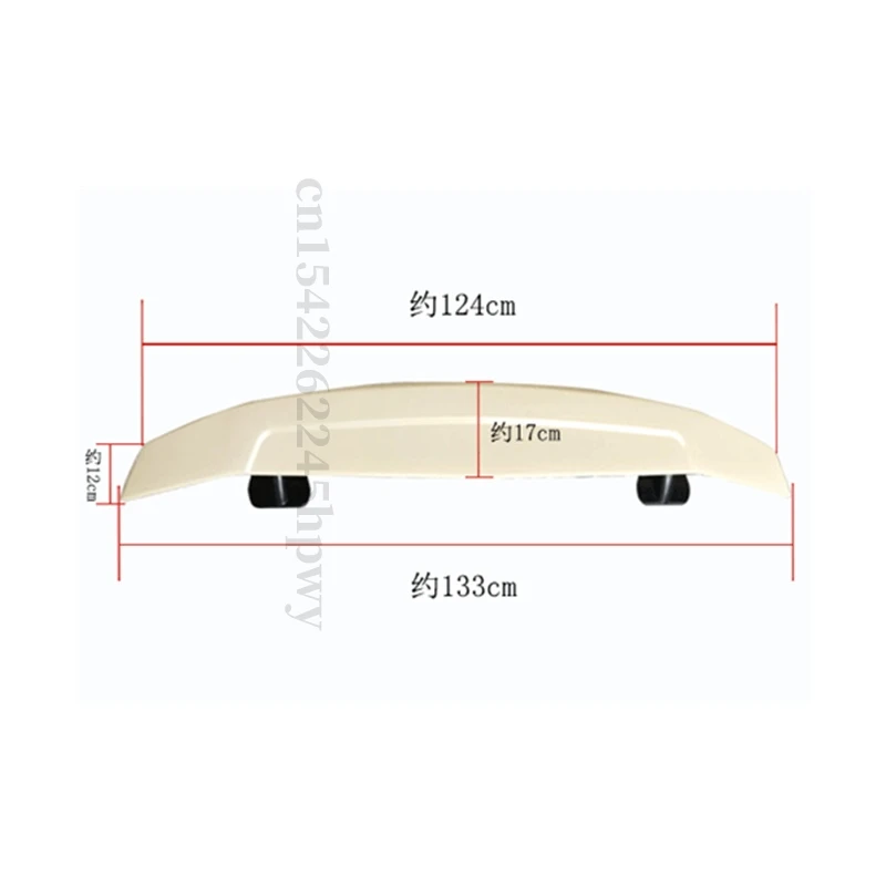 Per Honda Civic Spoiler 2016 2017 2018 2019 2020 GT Stile Decorazione Auto Tetto Posteriore Ala di Coda Spoiler In Plastica ABS 4 Porte Verniciate - immagine 5