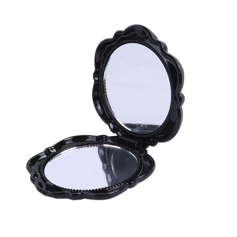 Small Mirror Round Makeup Mirror Folding Mini Pocket Mirror for Handbag,  Purse, Pocket Hand Mirror Double-Sided (Shiny Quicksand) 