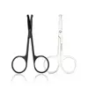 Unisex Stainless Steel Black Round Head Safe Nose Hair Scissors (Do Not Hurt Nose) 2