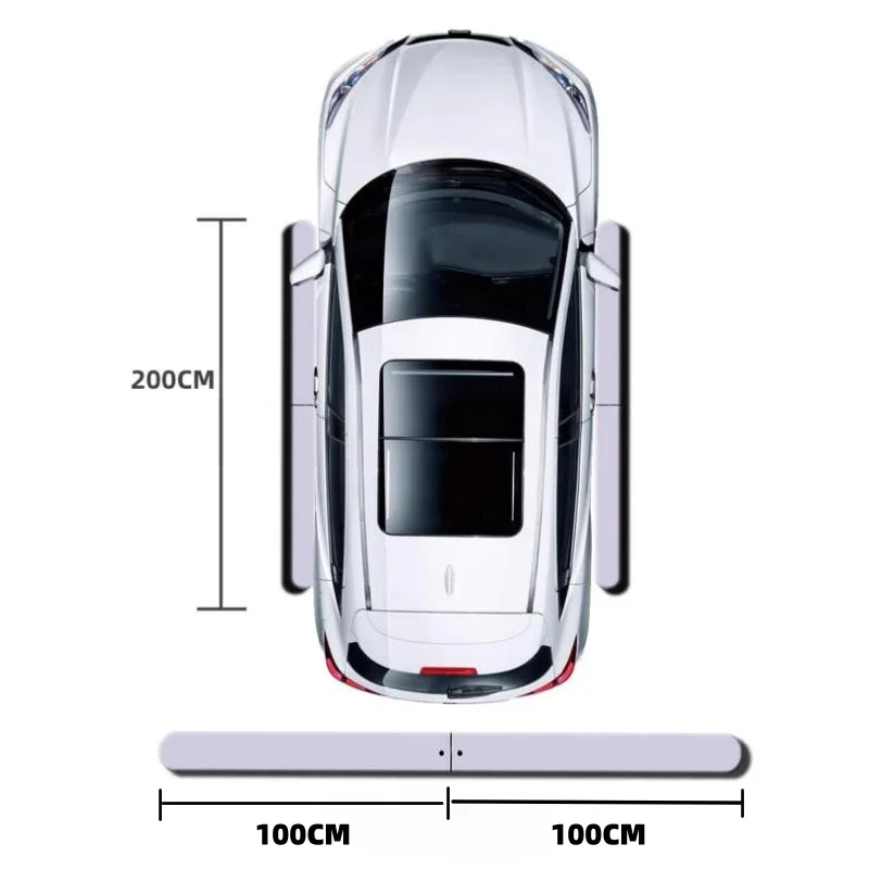 100cmx10cmx3.5cm auto dveře ochránce tělo strana ostří anti-collision magnetický svléknout se parkovací partie škrábat ochrana blok auto nálepky