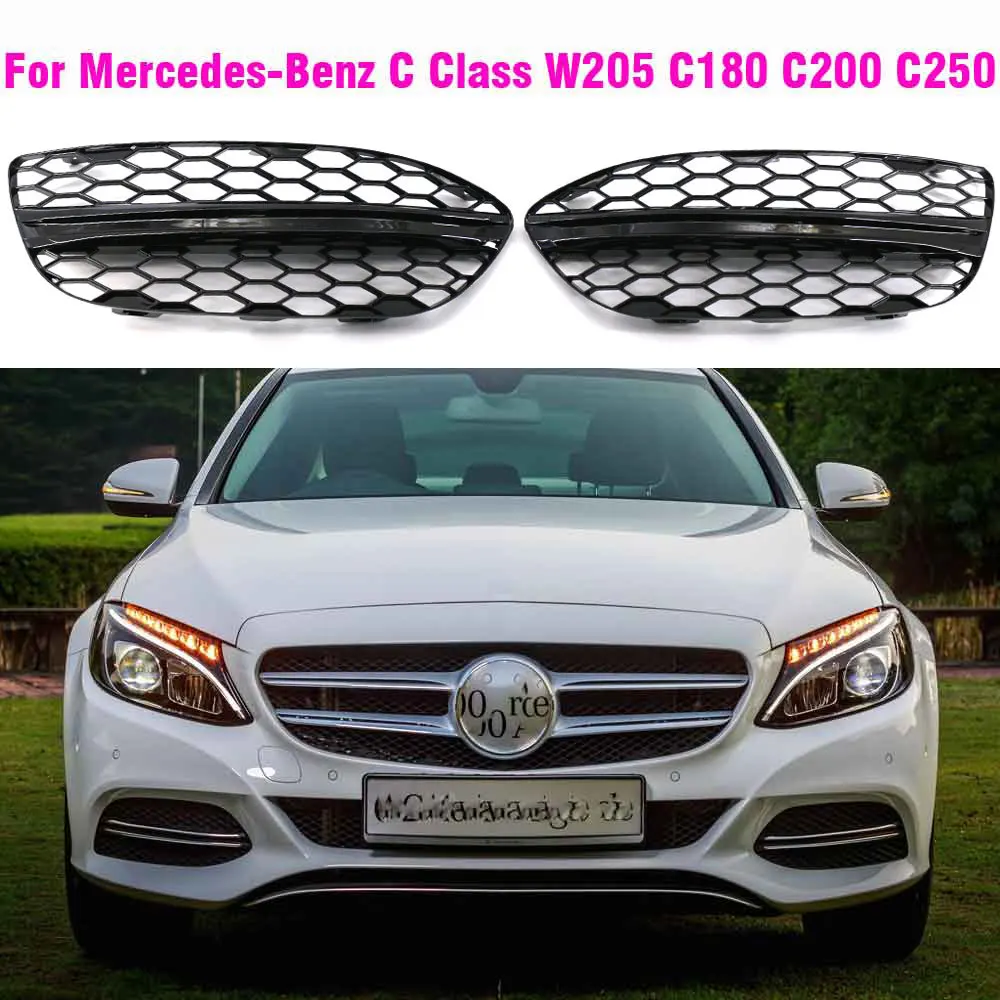 送料無料 ベンツ W205 Cクラス フォグ カバー メルセデスベンツ用フロントグリルフォグカバー,Cクラス,w205