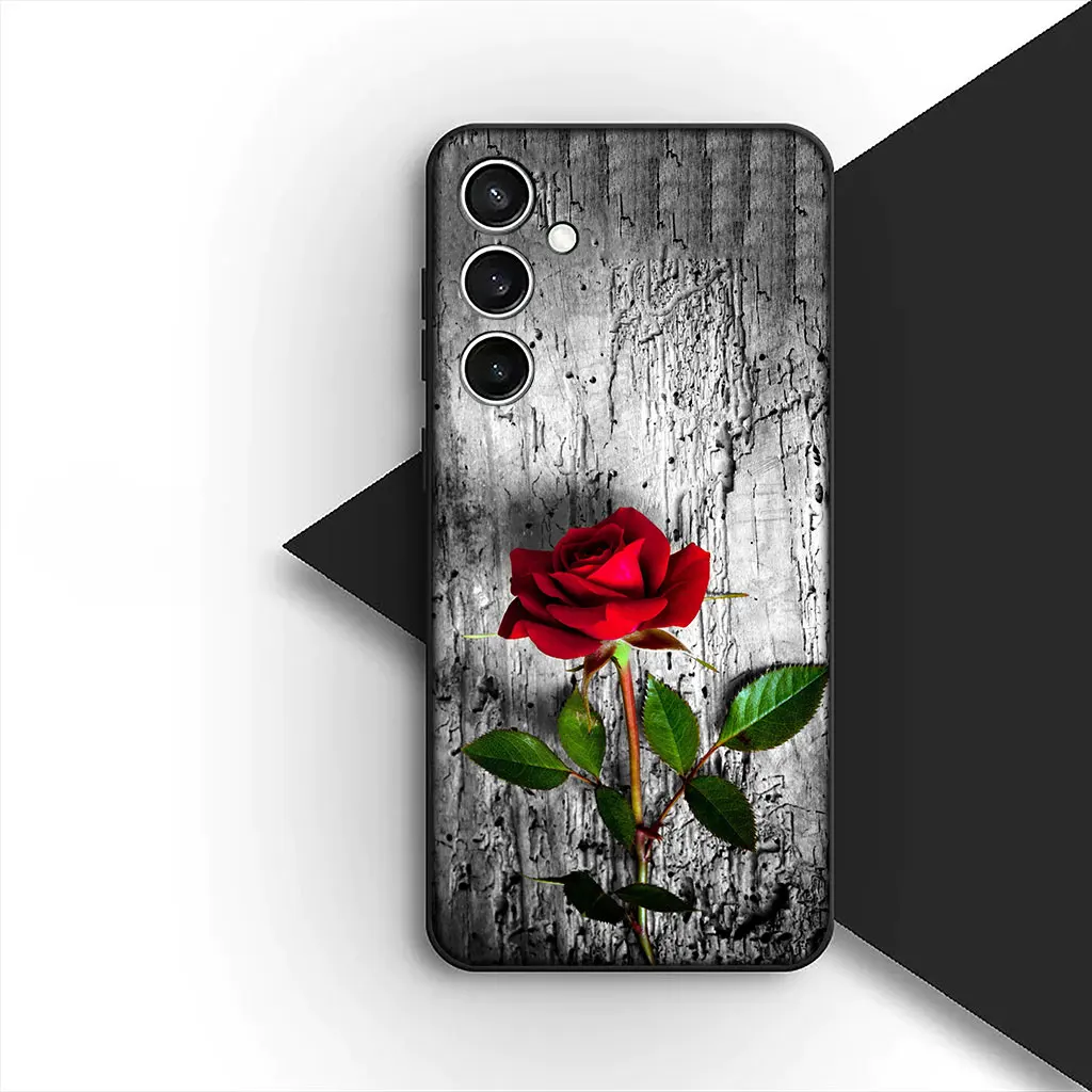 Elegant Red Rose and Pink Peony Floral Phone Case