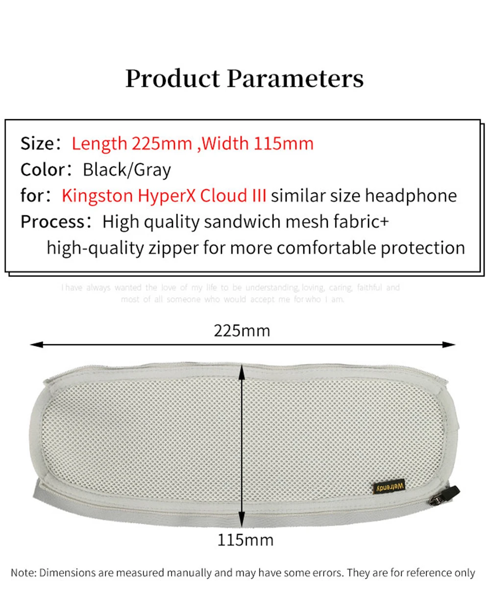 Quality Headphone Head Beam Cover for Kingston HyperX Cloud III 3rd Headphone Protective Case Headset Headbeam Protector Sleeve