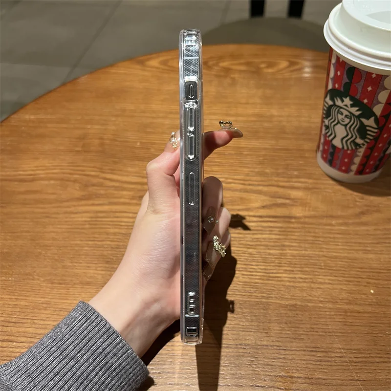 Crystal Clear Magnetic Wireless Charging Phone Case Cover