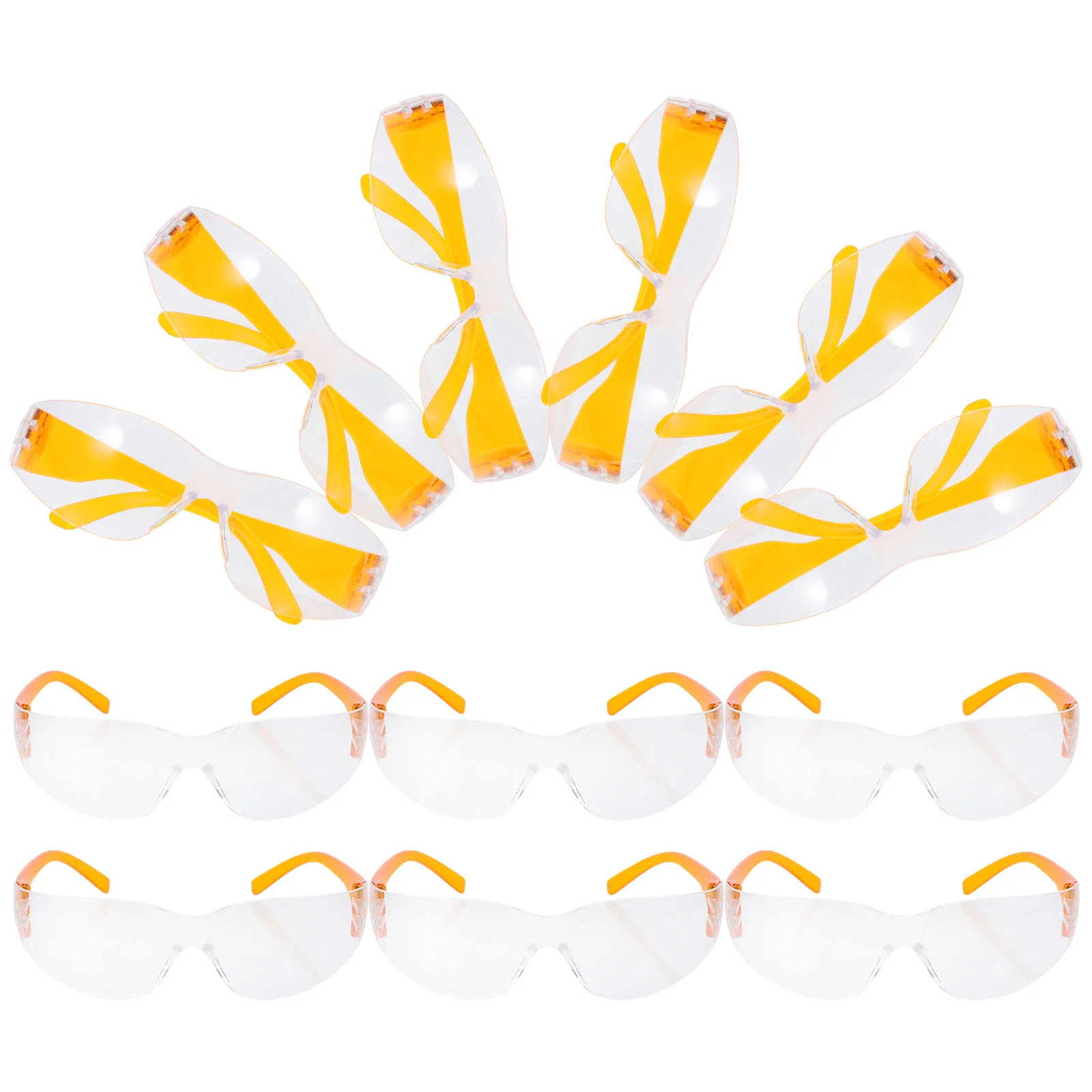 12Pcs Kids Safety Glasses Protective Eyewear Lightweight Children Goggles Swimming Eyewear Waterproof Lab Glasses Swim