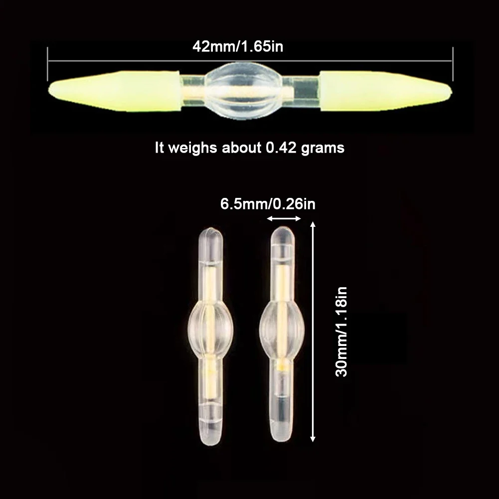 2Pcs Self-Illuminating Seven Star Floating Night Fishing High Buoyancy Glow Rod Fishing Accessories