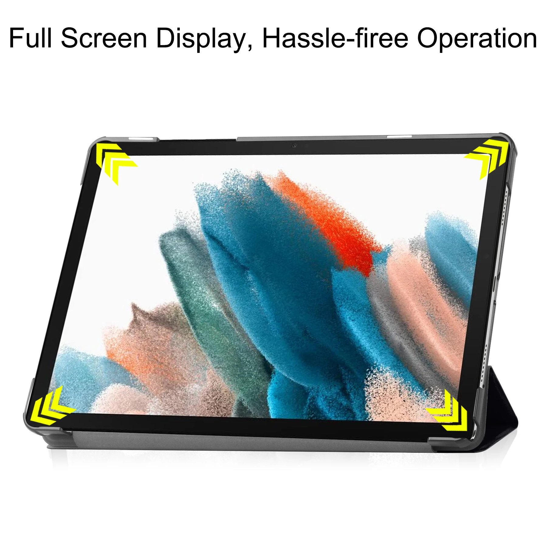 삼성 갤럭시 탭 A9 SM-X110 SM-X115 X117 PU 플립 스탠드 커버, 탭 A9 플러스 2023 11 인치 인쇄 태블릿 케이스, 8.7 인치