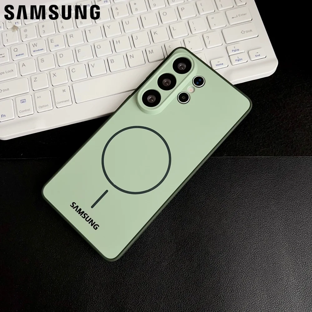 Enhanced Liquid Silicone Soft Magnetic Shockproof Phone Case Cover