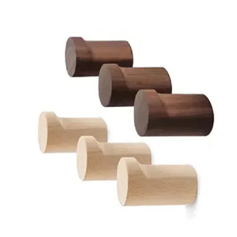 Walnut Hook Modern Minimalist Coat Hook Closet Hanger Towel Rack Hook Home Keys Decoration Wall Mounted Hook 3