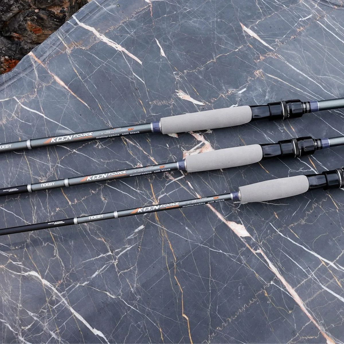 NOEBY キーンフォース釣竿 L UL ML M 2.04-2.9 メートルスピニング