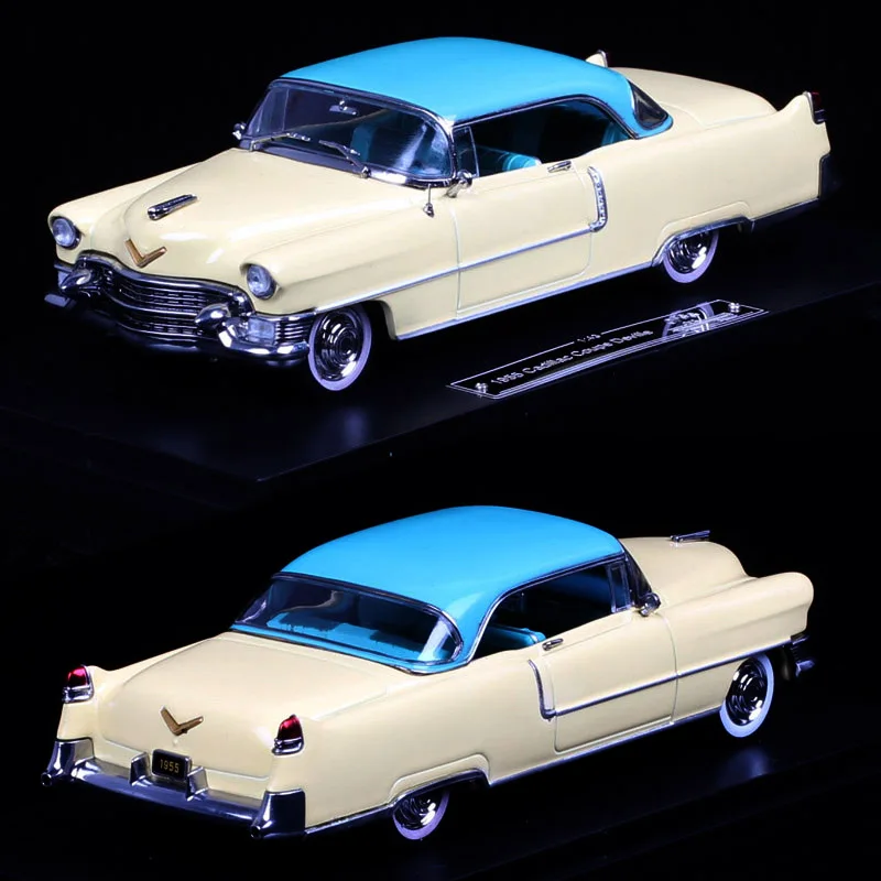 Miniature Cadillac Deville 1/43 Stamp Models DeVille Cabriolet Bleue 1968 Verdeck Geöffnet