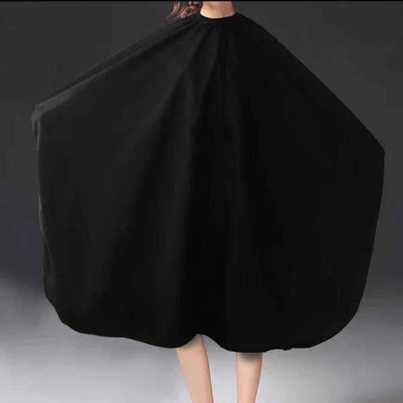 140*120cm 이발사 검은 이발 천 미용사 앞치마 헤어 컷 케이프 헤어 드레스 가..