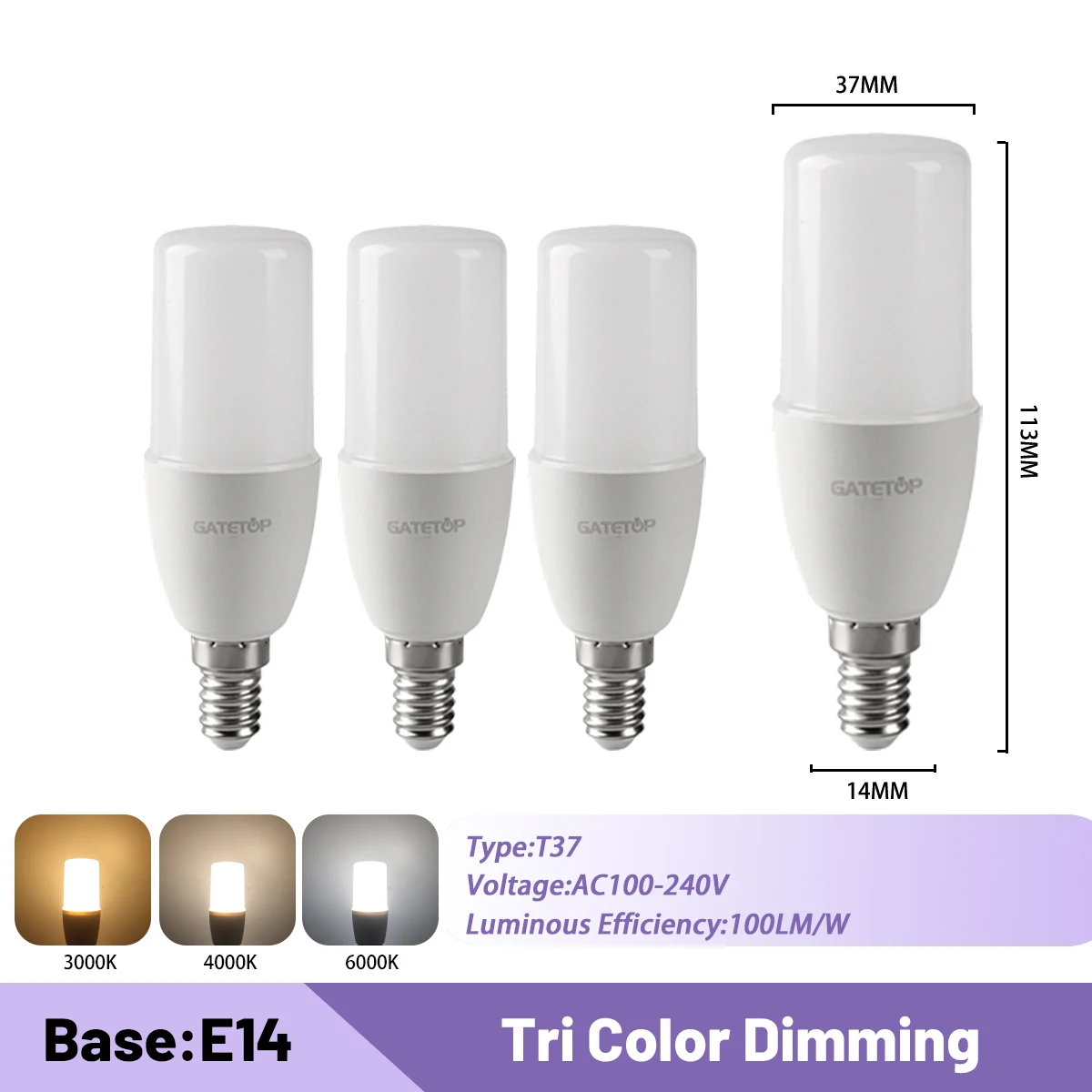 4pcs T37 E14