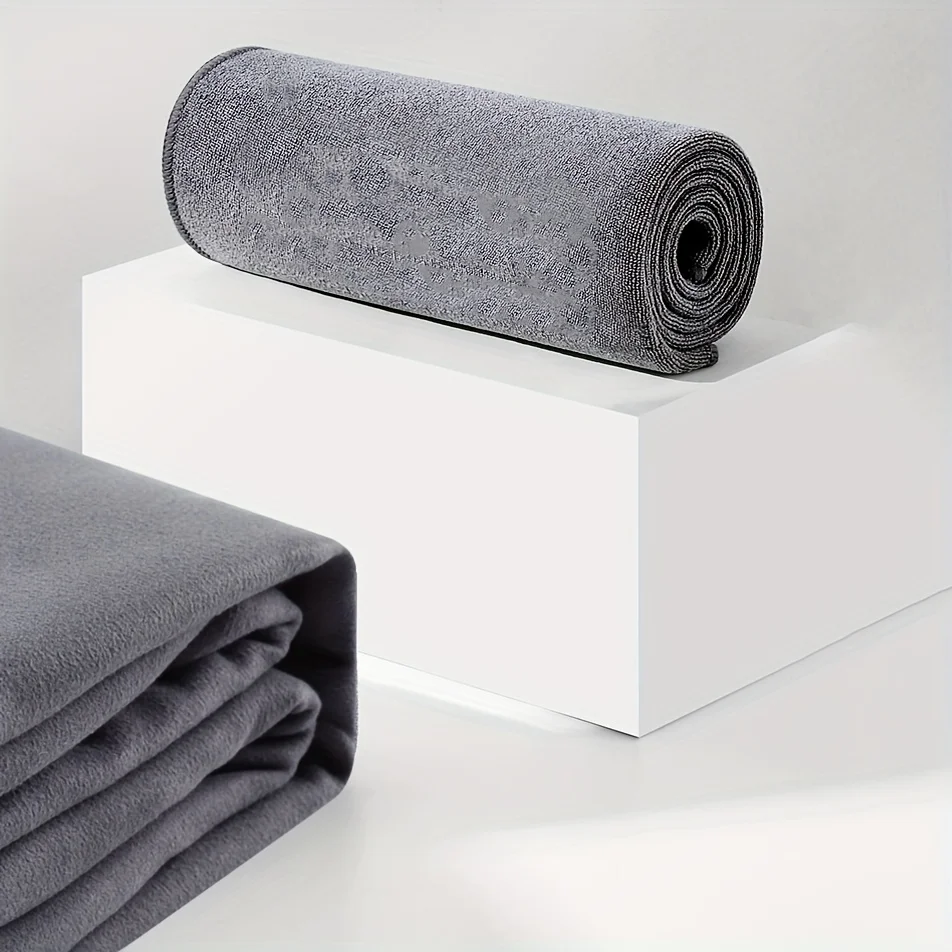 1pc Suede Double-sided Absorbent Traceless Reusable Glass Cleaning Cloth For Windows Cars Kitchen Mirrors