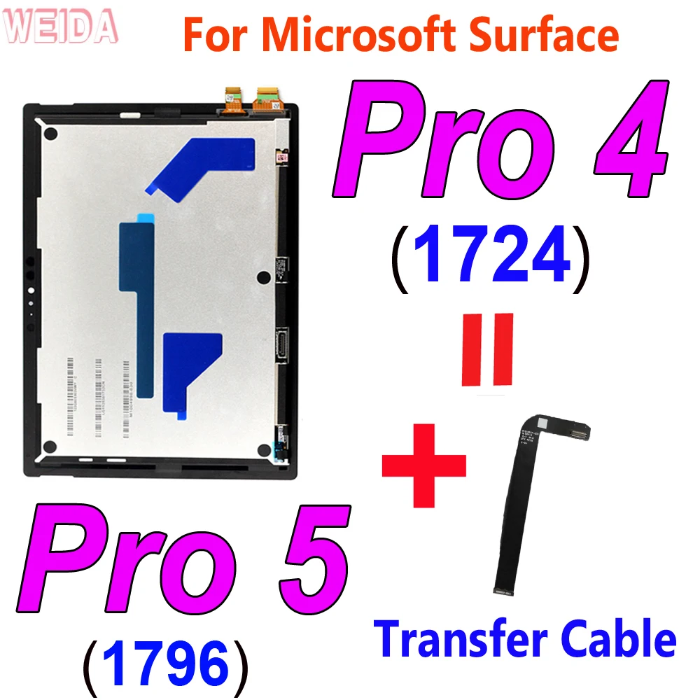 microsoft surface pro 4 1724 lcd touch screen digitizer assembly brands