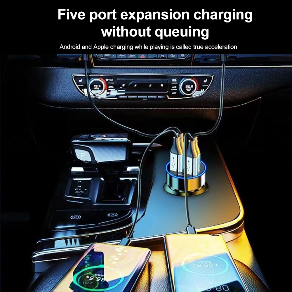 6-Port Fast Car Charger 2