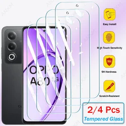 Premium Tempered Glass Screen Protector Film - Full Coverage with Adhesive for 4Pcs HD Glass (OPPO A59 5G)